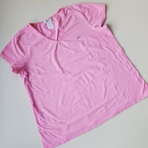 *5 Add On* Roots 73 Pink Maternity T shirt short sleeve rounded v-neck